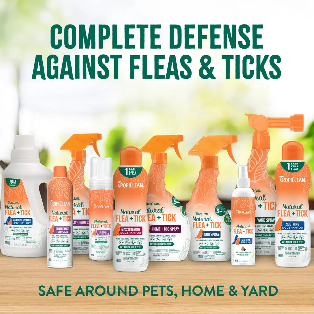 TropiClean Natural Flea and Tick Home and Dog Spray, 32 oz