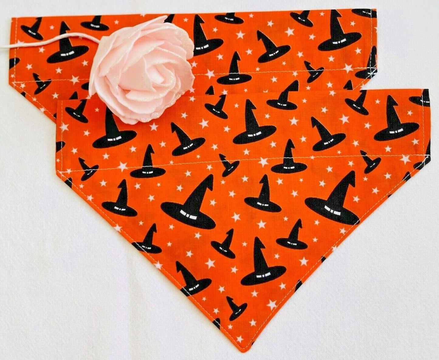 Supporting Charity Halloween Dog Bow & Bandana Handmade in UK. Multi Sizes