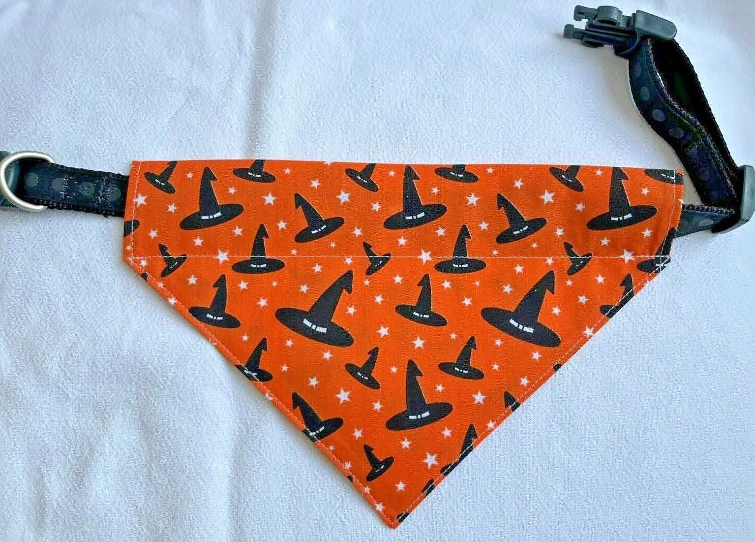 Supporting Charity Halloween Dog Bow & Bandana Handmade in UK. Multi Sizes