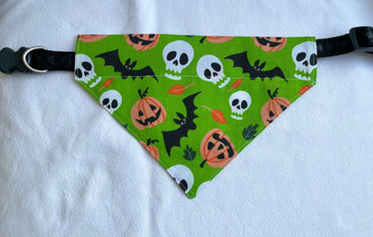 Supporting Charity Halloween Dog Bow & Bandana Handmade in UK. Multi Sizes