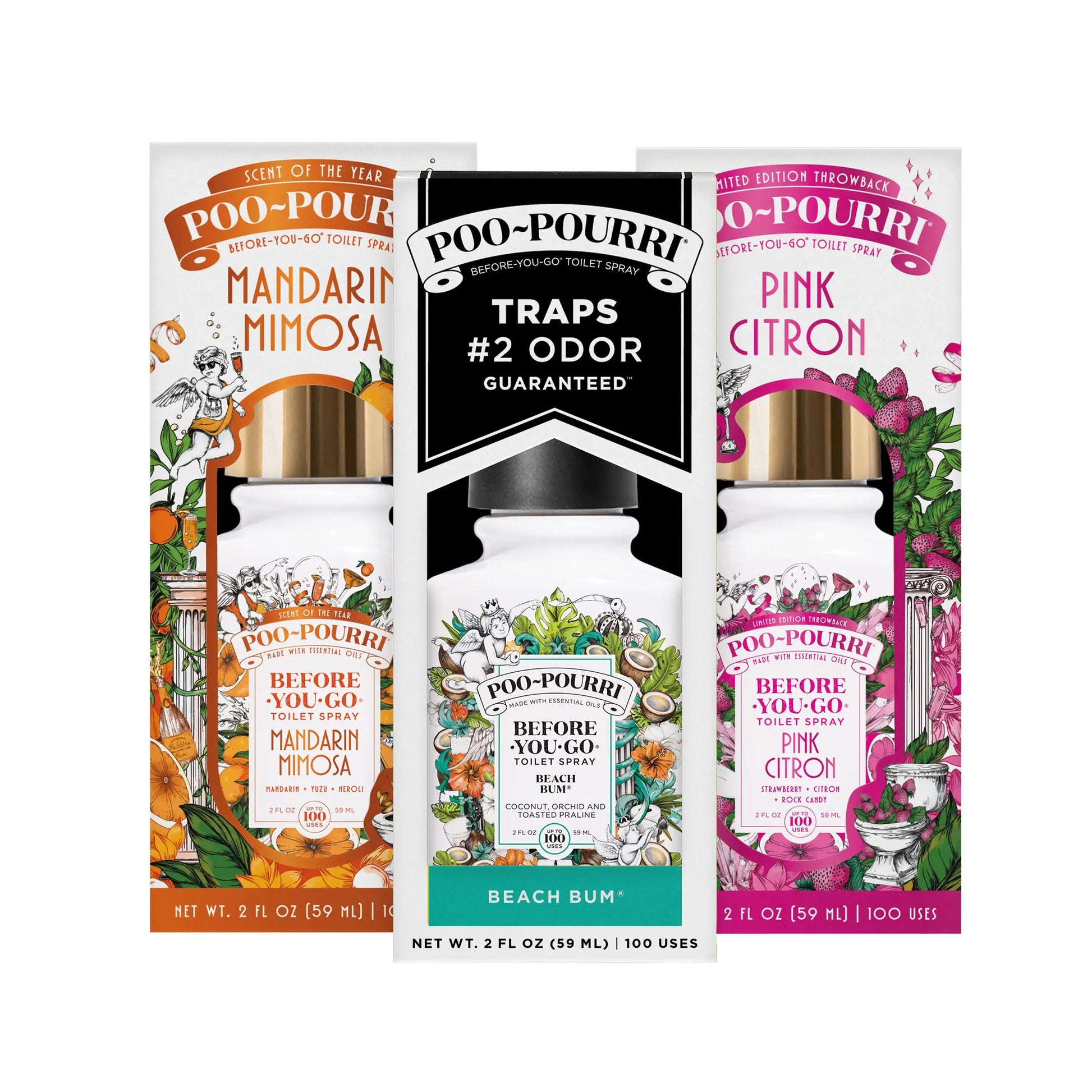 Poo~Pourri Toilet Spray 2 oz - Triple Pack Bundle