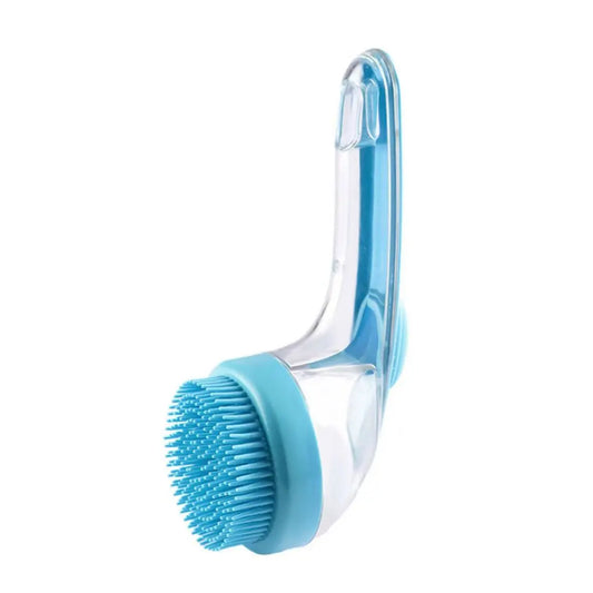 2026 Advanced 2-In-1 Pet Bathing and Grooming Brush with Built-in Shampoo Dispenser, Ergonomic Non-Slip Grip, Deshedding Tool for Dogs and Cats, Enhances Circulation and Reduces Shedding