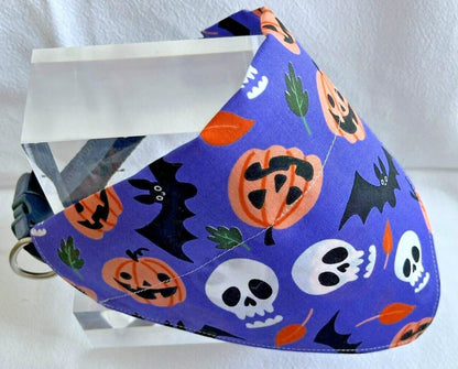 Supporting Charity Halloween Dog Bow & Bandana Handmade in UK. Multi Sizes