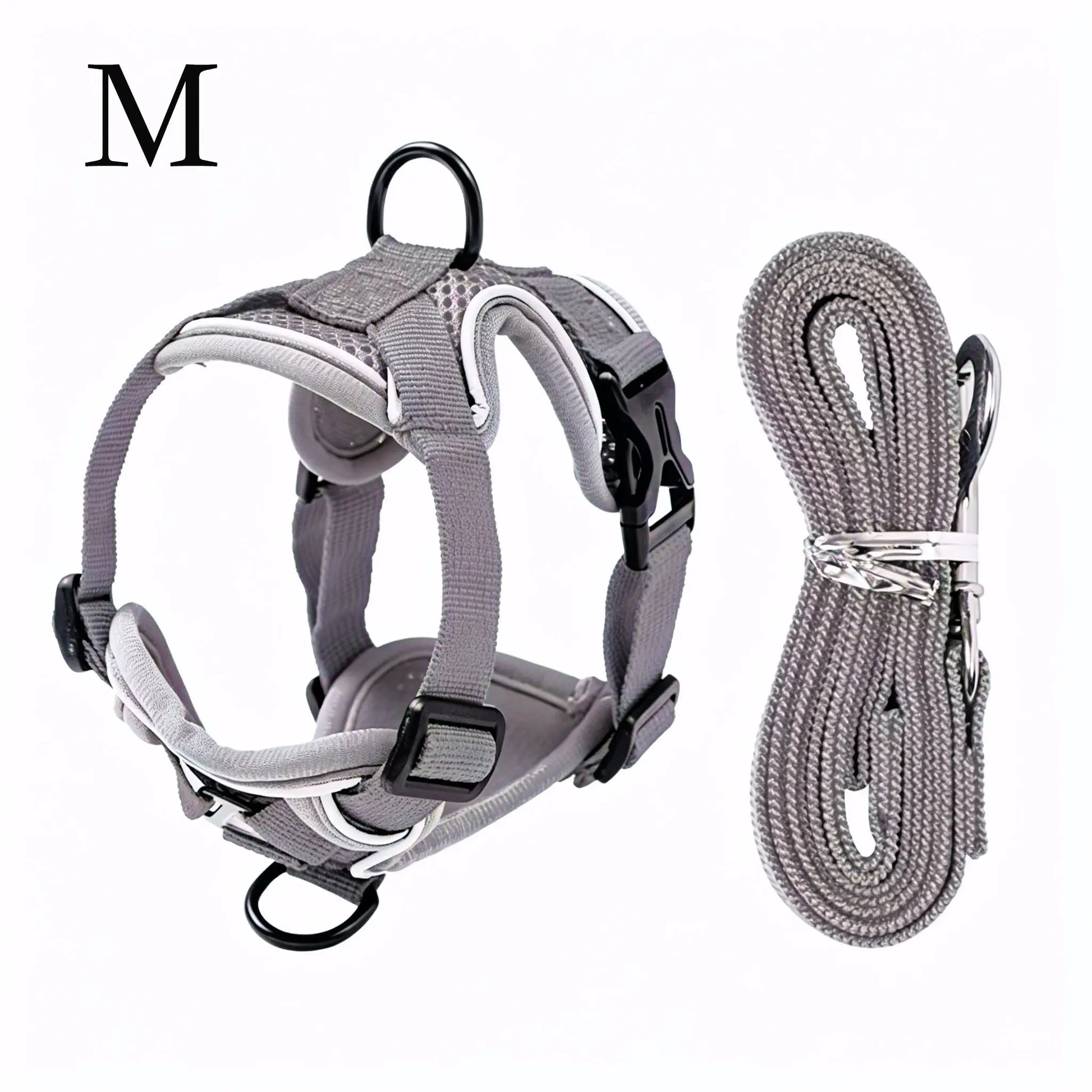 Adjustable Escape-Proof Cat Harness and Leash Set with Reflective Strip and Soft Mesh Vest for Safe and Comfortable Walking, Includes Summer Version