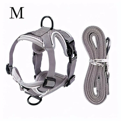 Adjustable Escape-Proof Cat Harness and Leash Set with Reflective Strip and Soft Mesh Vest for Safe and Comfortable Walking, Includes Summer Version