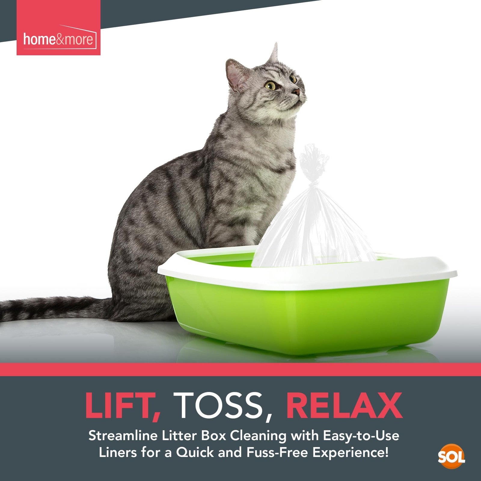 Large Cat Litter Tray Liners 56X70Cm Bags Pack Kitten Extra Hygienic Disposable