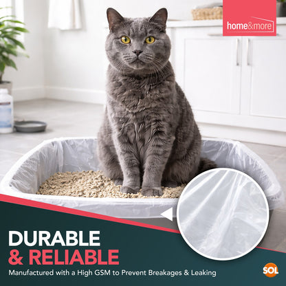 Large Cat Litter Tray Liners 56X70Cm Bags Pack Kitten Extra Hygienic Disposable