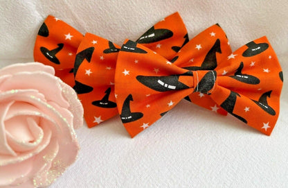 Supporting Charity Halloween Dog Bow & Bandana Handmade in UK. Multi Sizes