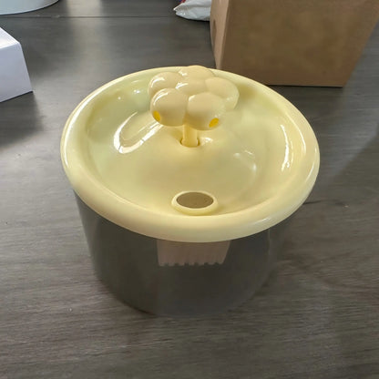 Cat Water Fountain Dispenser with Transparent Design, Quiet Operation, USB Power, and Recirculating Filter for Indoor Use