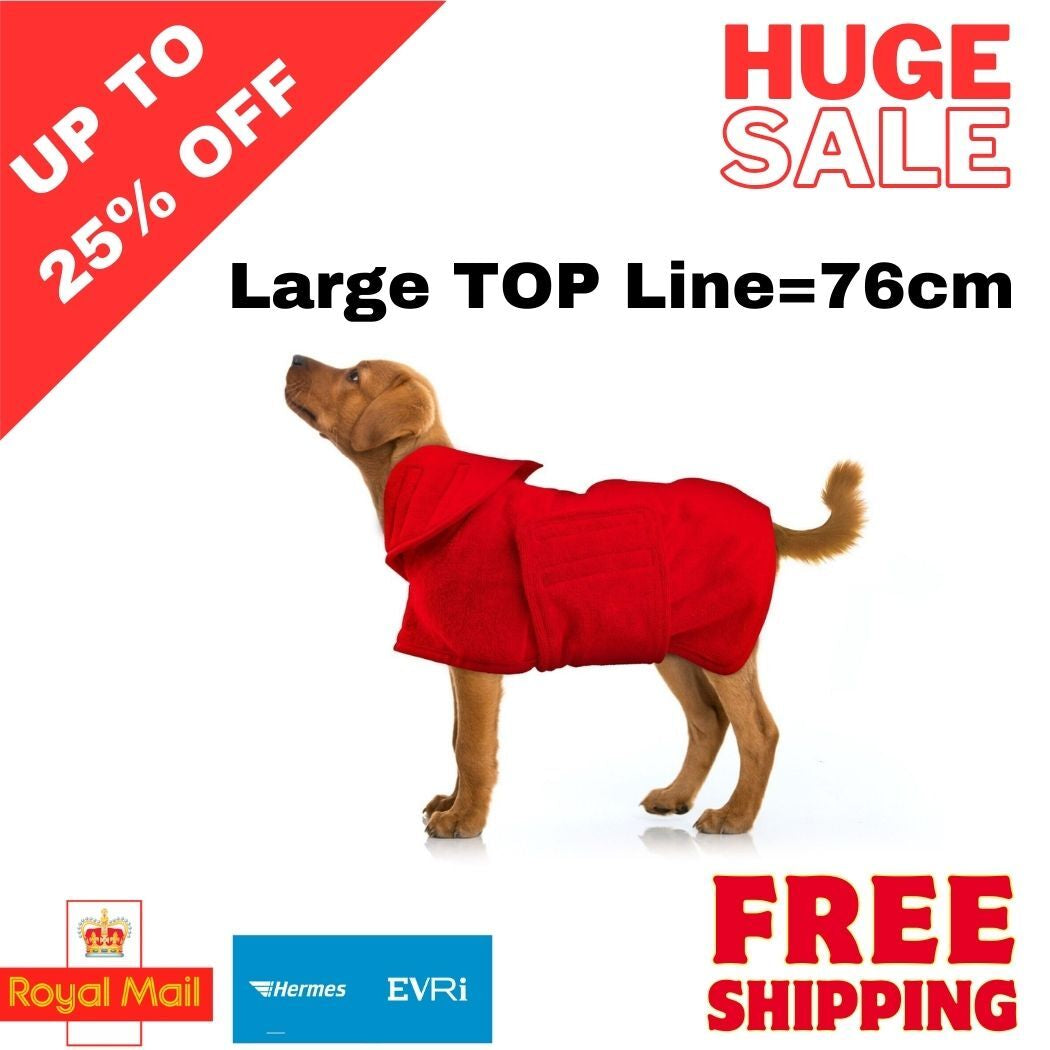 Dog Bathrobe Towel Microfibre Pet Super Absorbent Drying Grooming Accessories