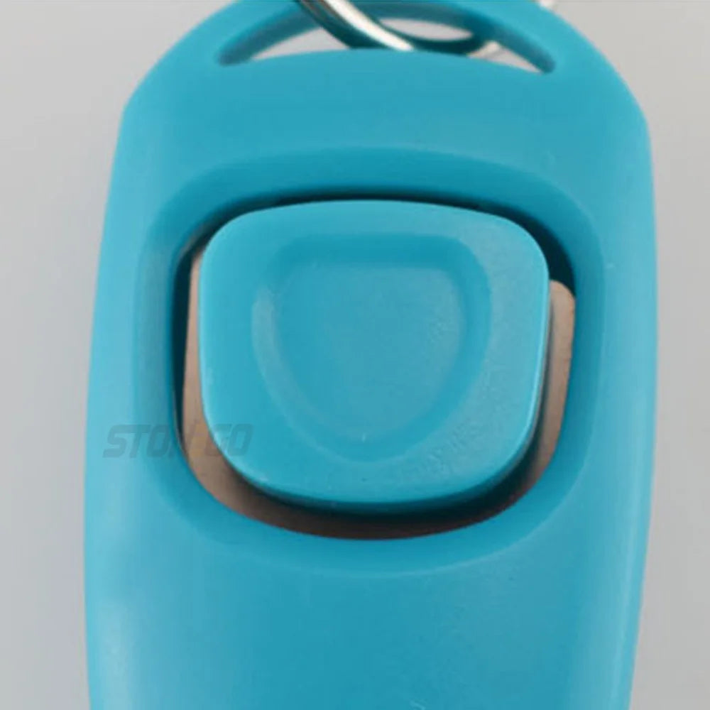 Pet Multifunction 2 in 1 Clicker & Whistle Dog Trainer Clicker with Keyring Pet Puppy Trainer Dog Flute & Clicker Pet Supplies