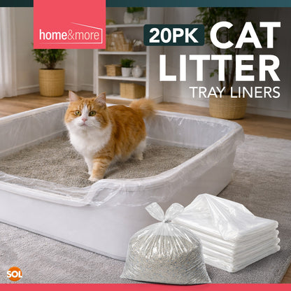 Large Cat Litter Tray Liners 56X70Cm Bags Pack Kitten Extra Hygienic Disposable