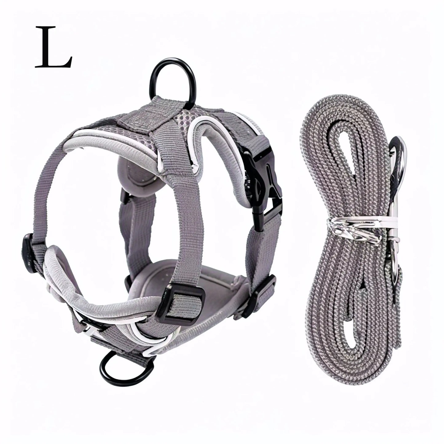 Adjustable Escape-Proof Cat Harness and Leash Set with Reflective Strip and Soft Mesh Vest for Safe and Comfortable Walking, Includes Summer Version