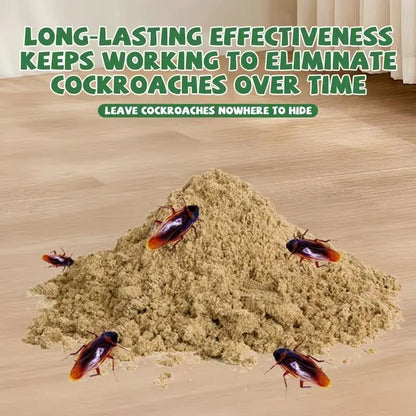 High-Efficiency Cockroach Bait Powder - 50 Packets of Fast-Acting Indoor Exterminator for Complete Nest and Colony Elimination, Ideal for Kitchens and Enclosed Spaces