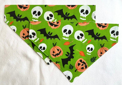 Supporting Charity Halloween Dog Bow & Bandana Handmade in UK. Multi Sizes