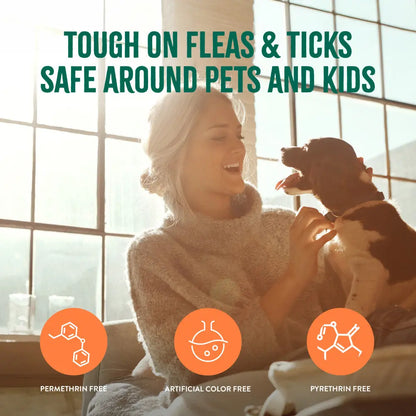 TropiClean Natural Flea and Tick Home and Dog Spray, 32 oz